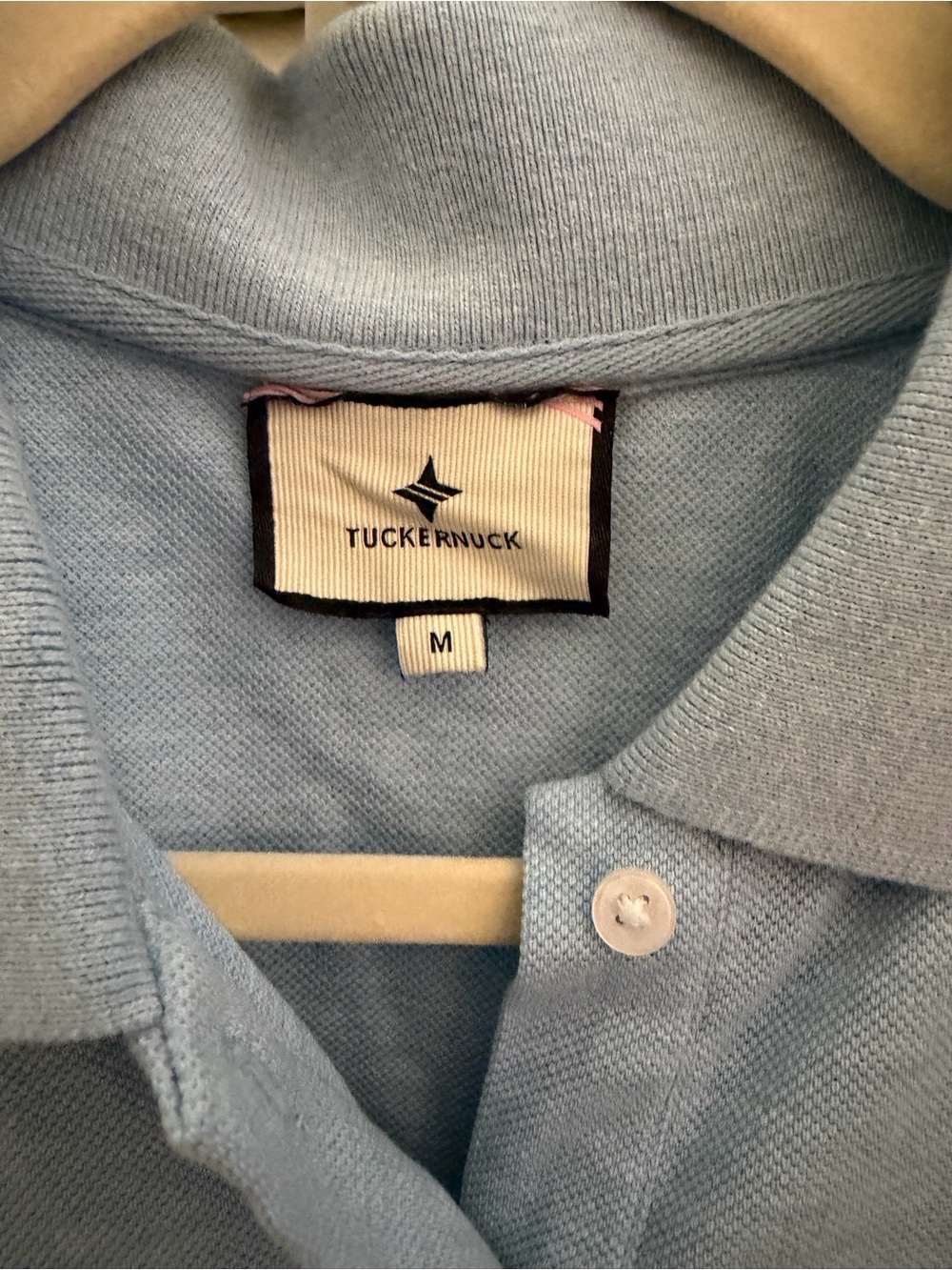Tuckernuck Light Blue Puff-Sleeve Polo Top - Picture 6 of 6